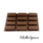 Силіконова форма для десертів "Глазуровані сирочки" (12 штук) прямокутні