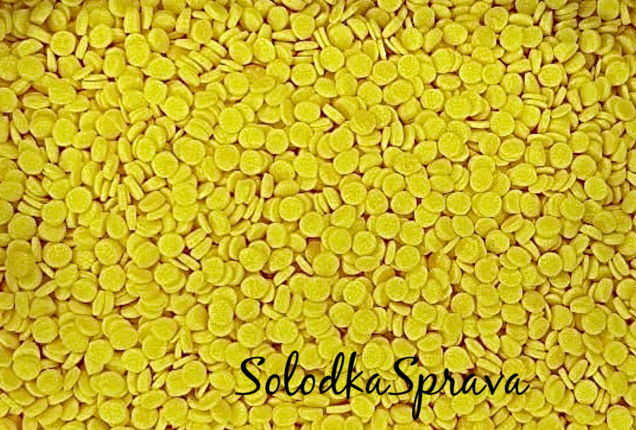 Кондитерська посипка харчова "Конфеті" жовта