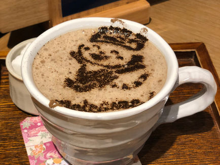 2023.4.14 和カフェTsumugi そーにゃんラテ期間限定で販売しております。