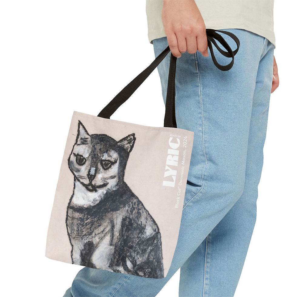 Thumbnail: Tote Bag  // Black Cat