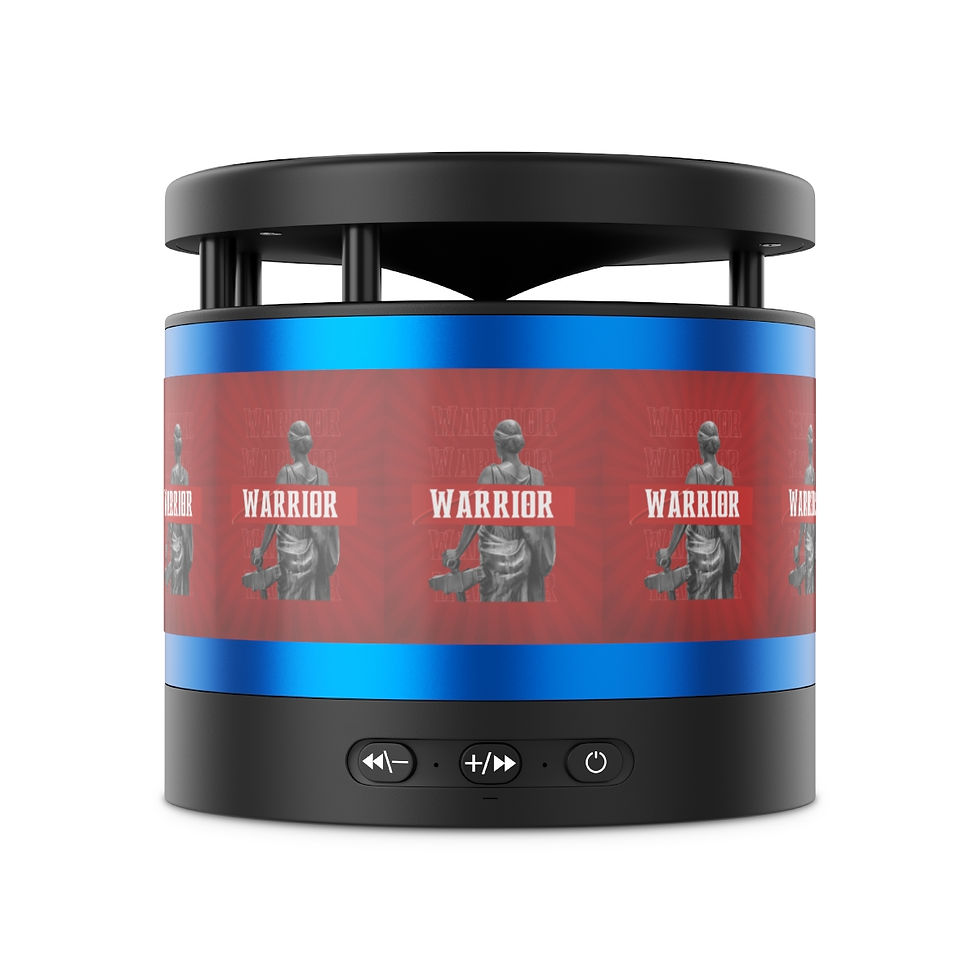 Miniaturbild: She's A Warrior Metal Bluetooth Speaker and Wireless Charging Pad