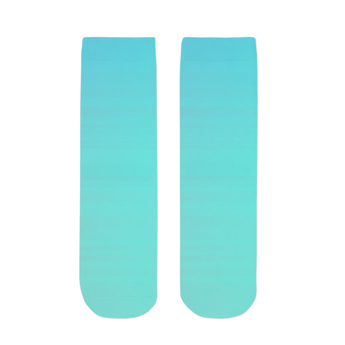 Turquoise Blue Waves Unisex Socks