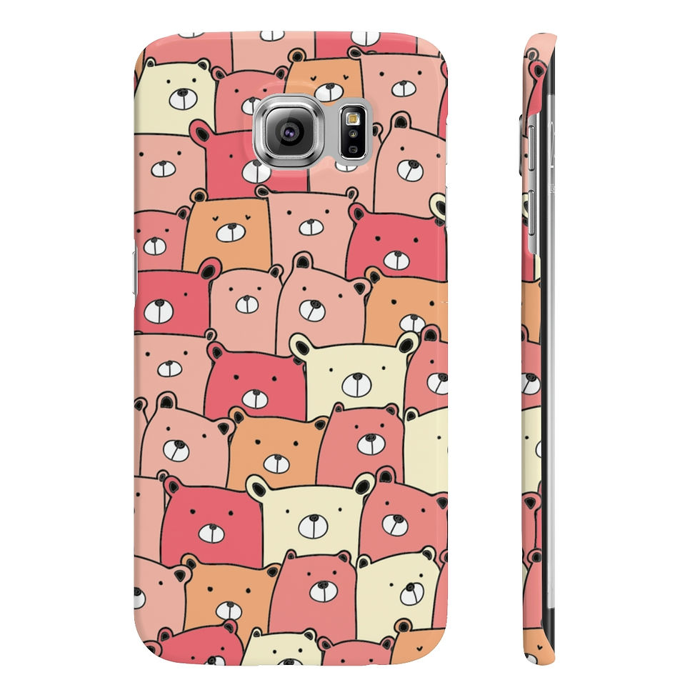 Miniature : Color Me Bear Slim Phone Cases