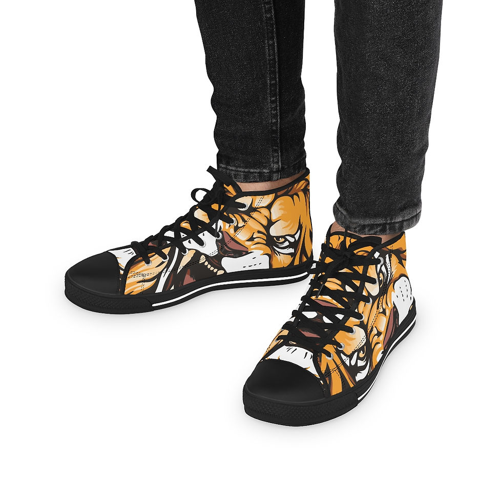 Thumbnail: Aggressive Roar Men's High Top Sneakers
