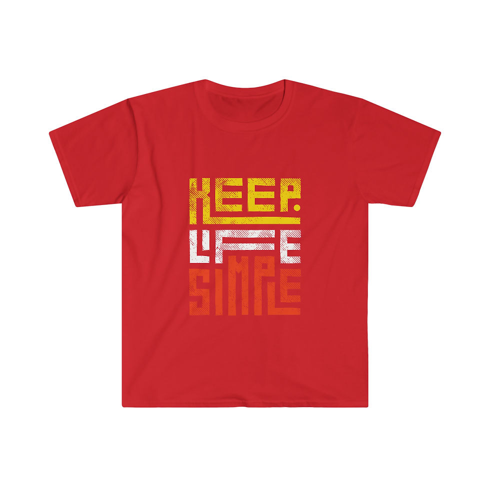 Thumbnail: Keep Life Simple Unisex Soft-style T-Shirt