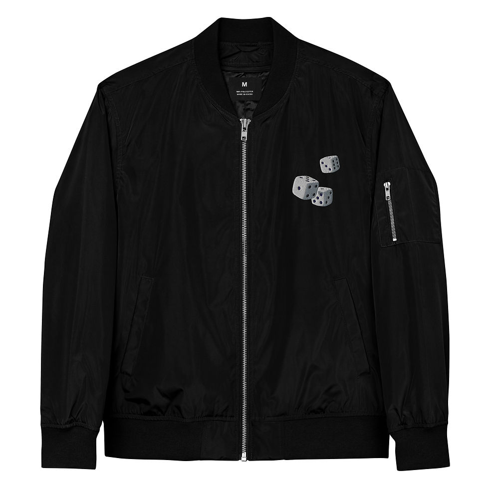 Thumbnail: It's A Little Dicey - Premium recycled bomber jacket