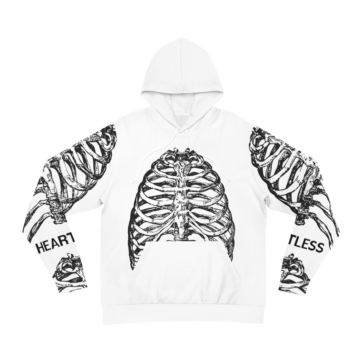 Ribbed Out & Heartless AOP Fashion Hoodie