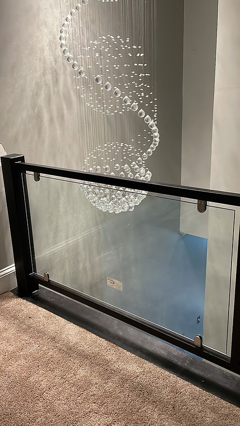 custom glass railing