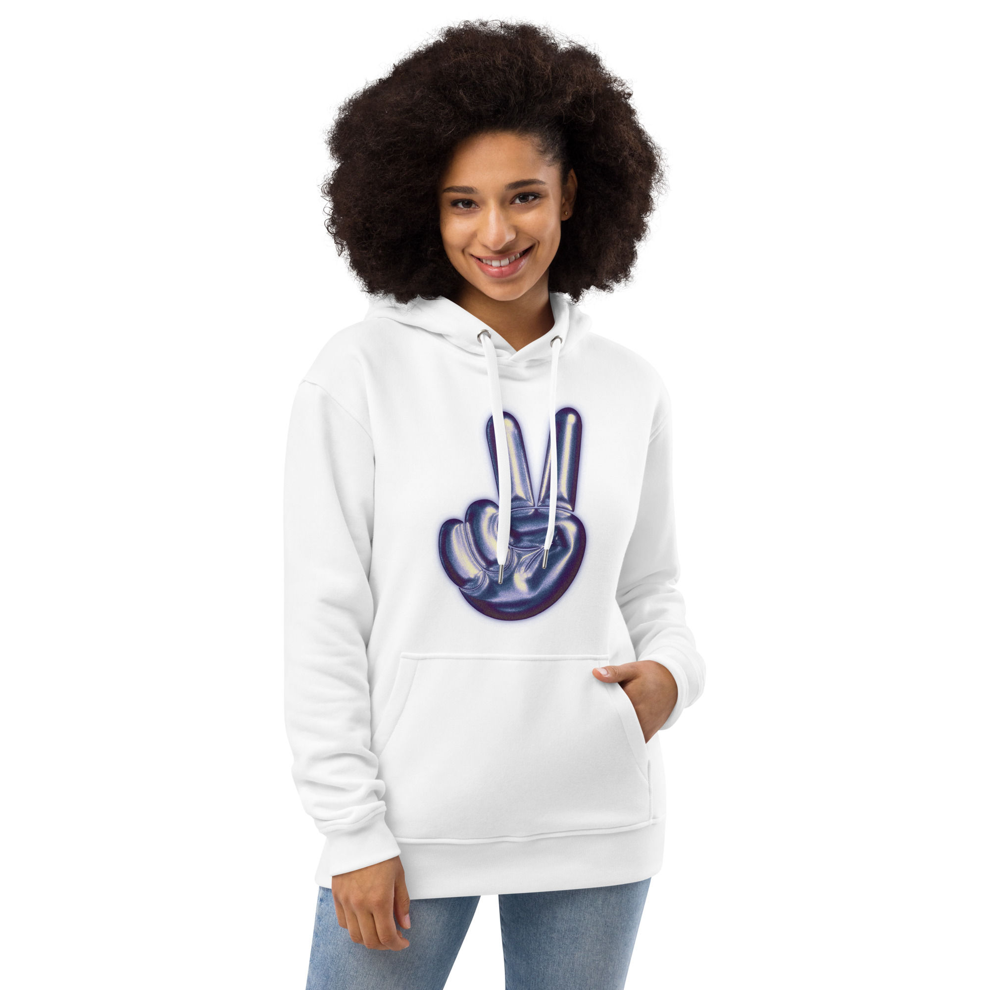 3D Peace Premium eco hoodie