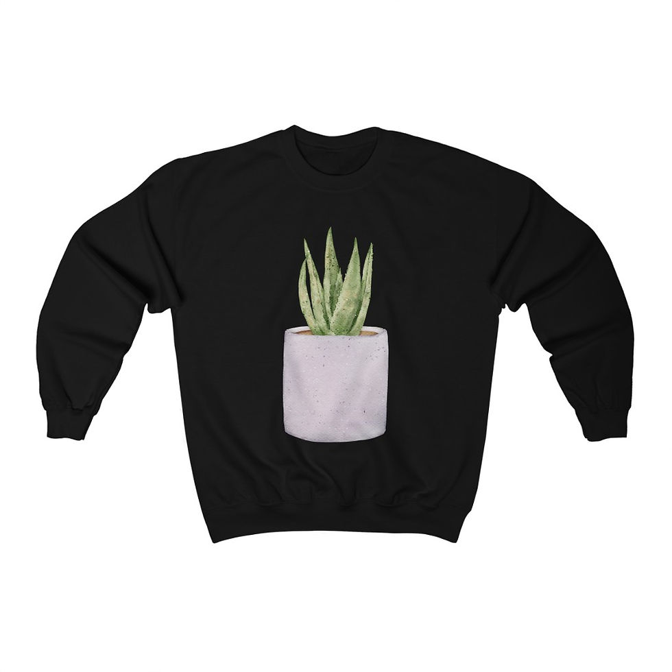 Thumbnail: Grey Potted Unisex Heavy Blend™ Crewneck Sweatshirt