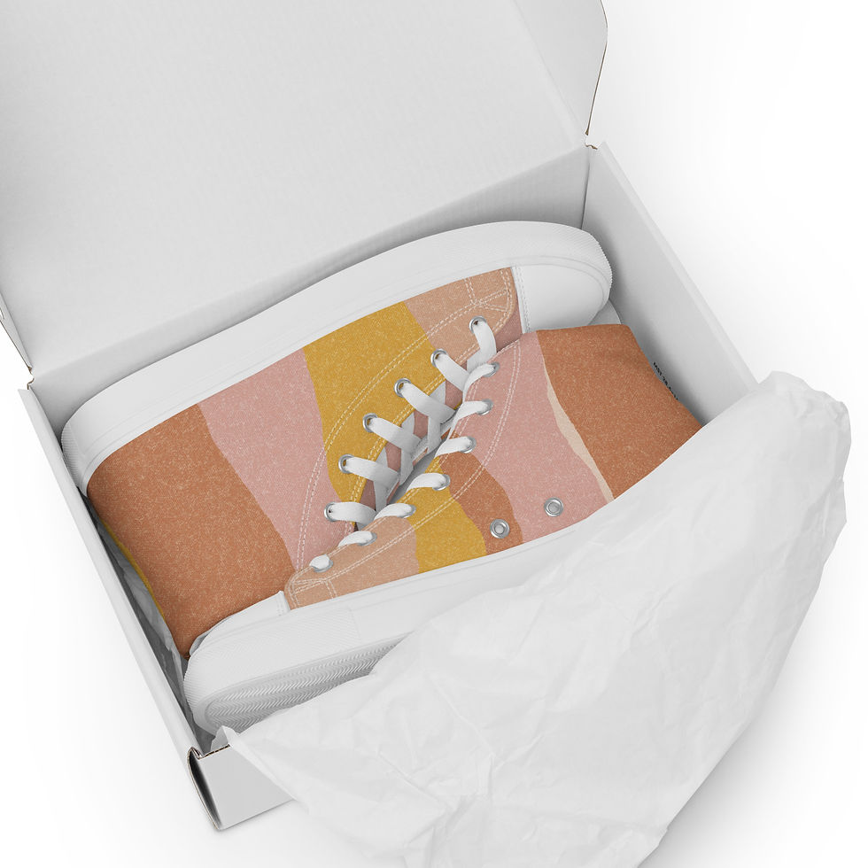 Miniaturbild: Stripe Me Up Women’s high top canvas shoes