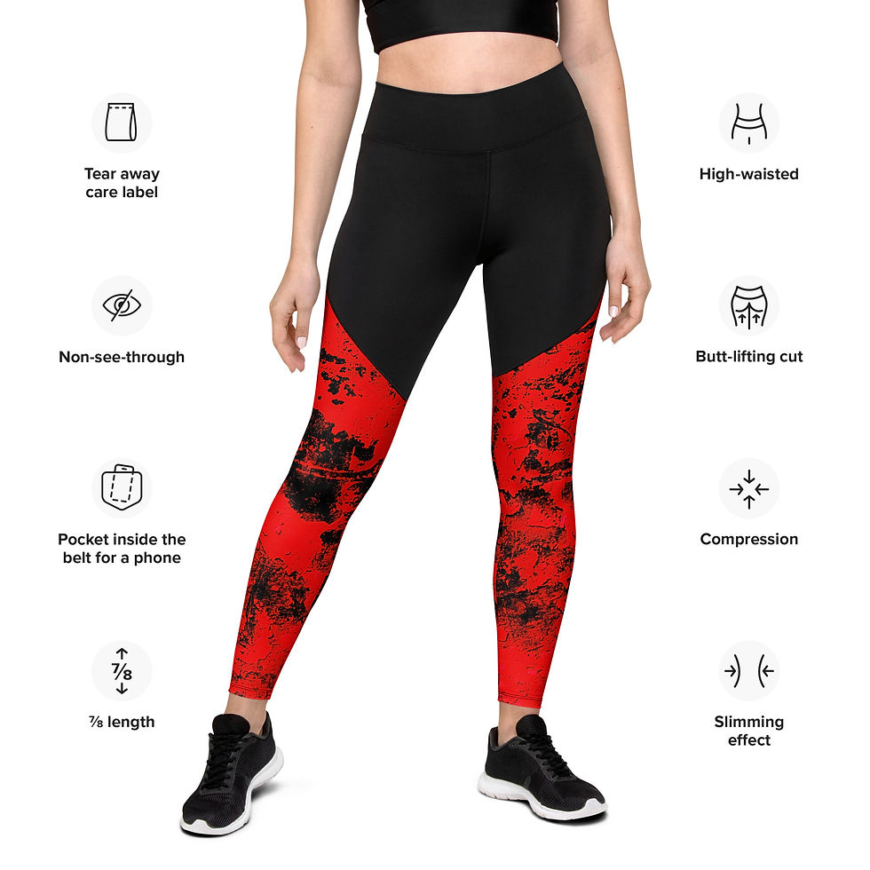 Thumbnail: Red Tyes Sports Leggings
