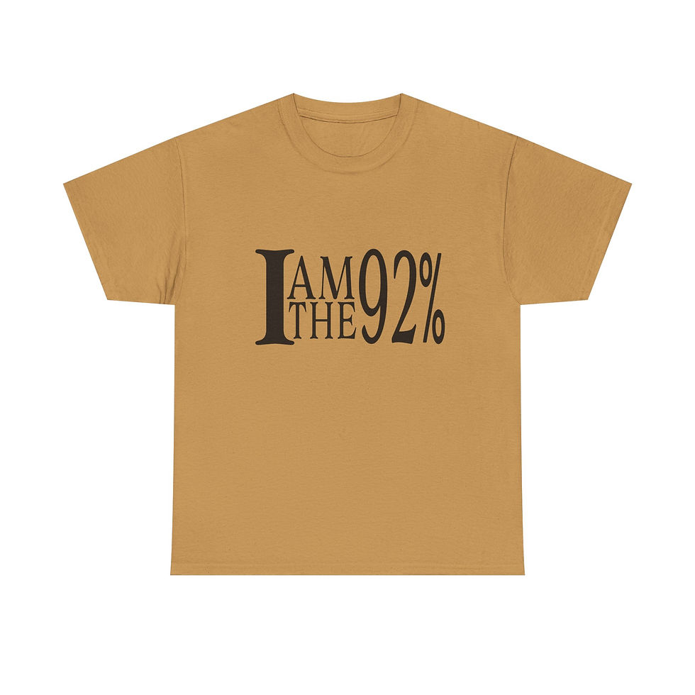 Thumbnail: I Am The 92% Unisex Heavy Cotton Tee 