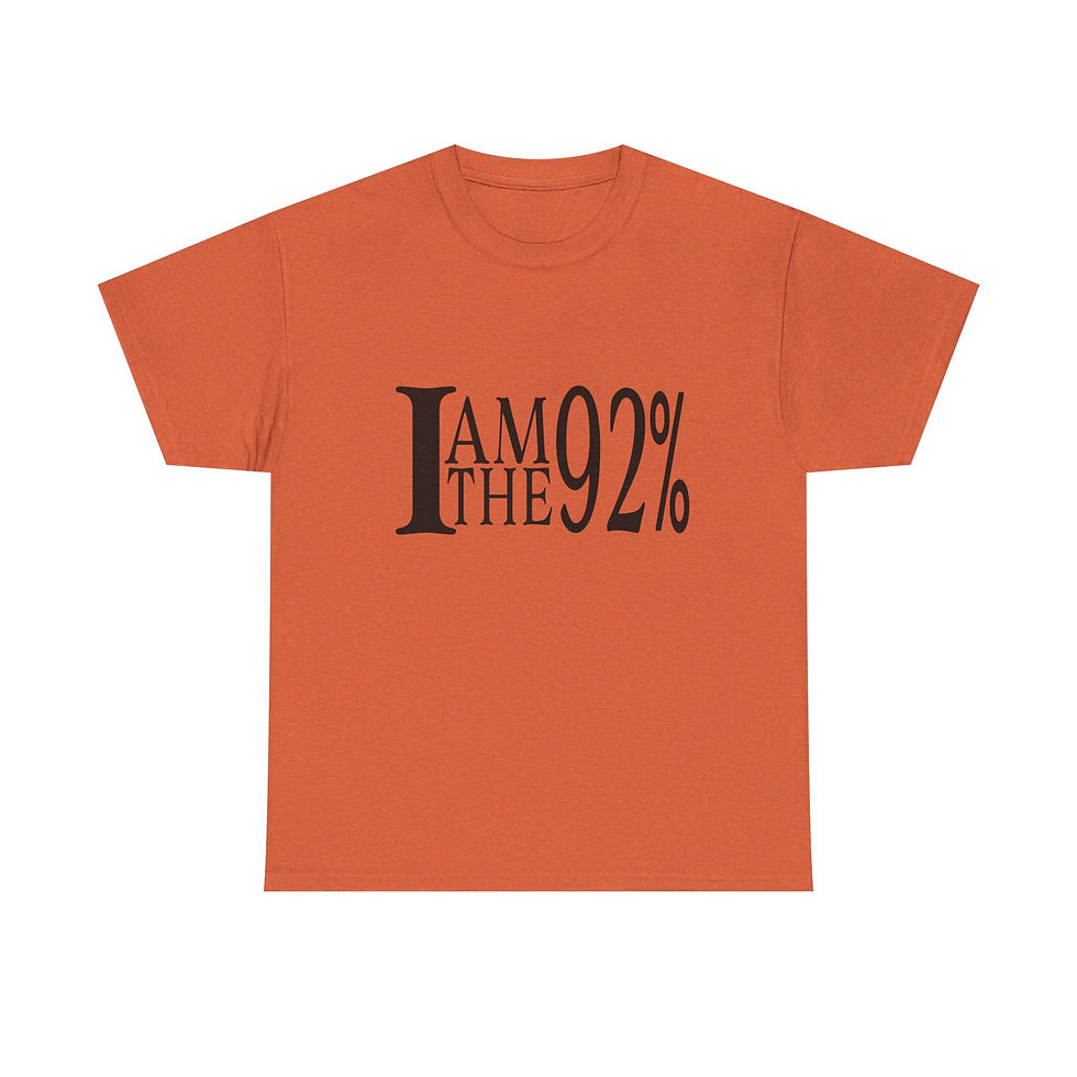 Thumbnail: I Am The 92% Unisex Heavy Cotton Tee 