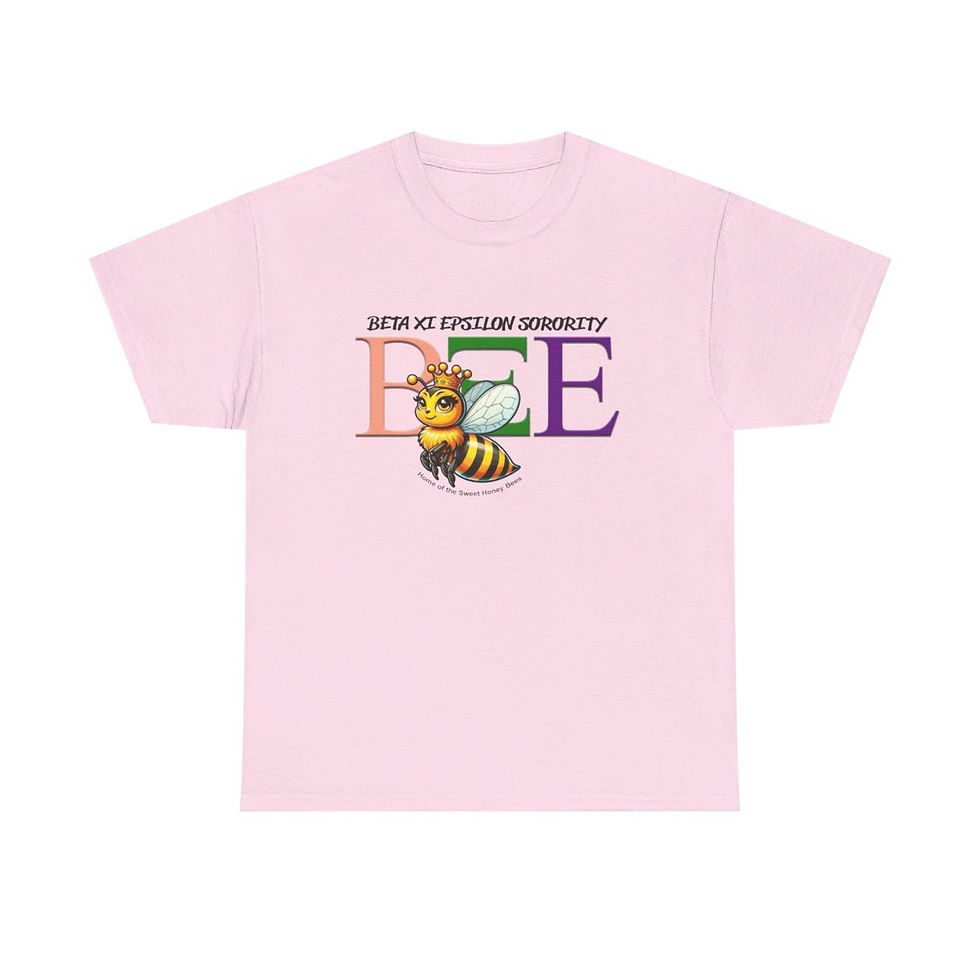 Thumbnail: Beta Xi Epsilon honey bees Unisex Heavy Cotton Tee