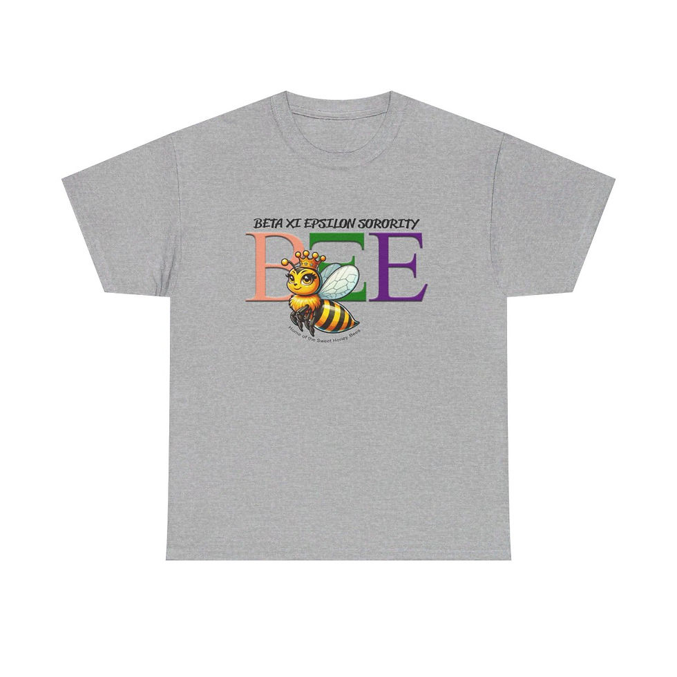 Thumbnail: Beta Xi Epsilon honey bees Unisex Heavy Cotton Tee