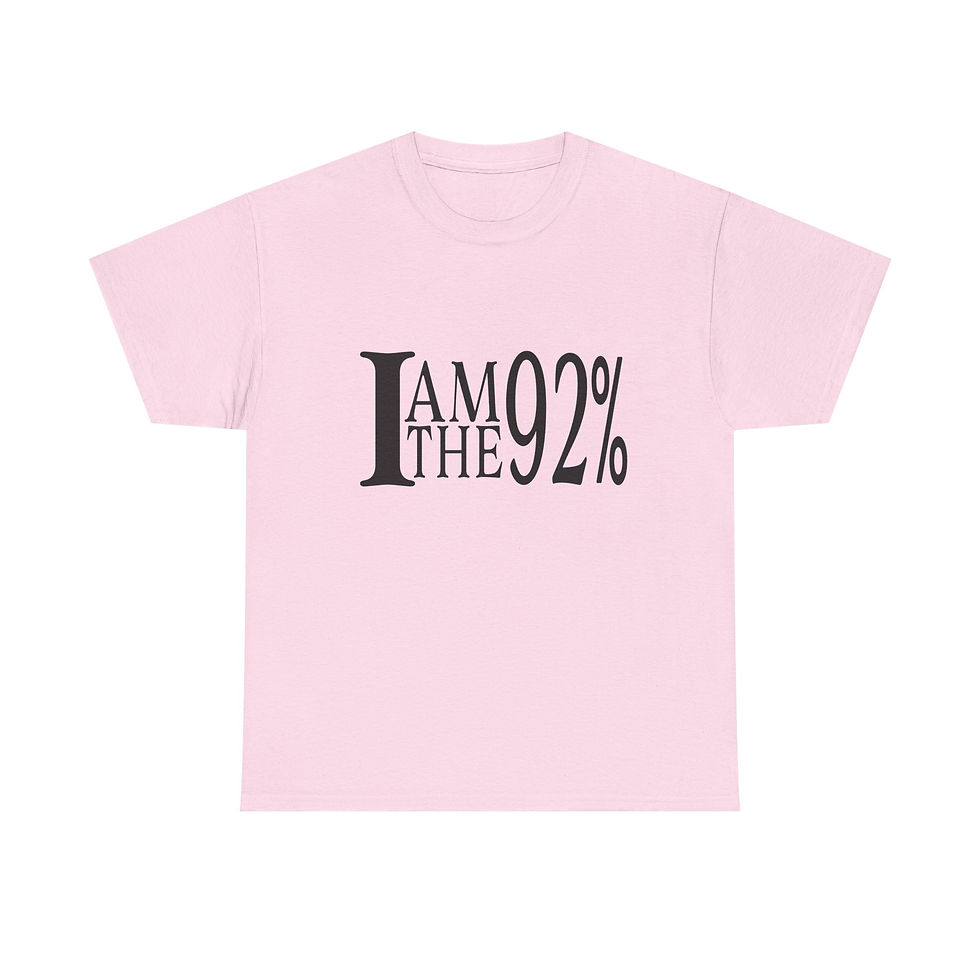 Thumbnail: I Am The 92% Unisex Heavy Cotton Tee 