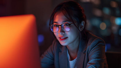 Hopeful business owner in front of a computer.jpg