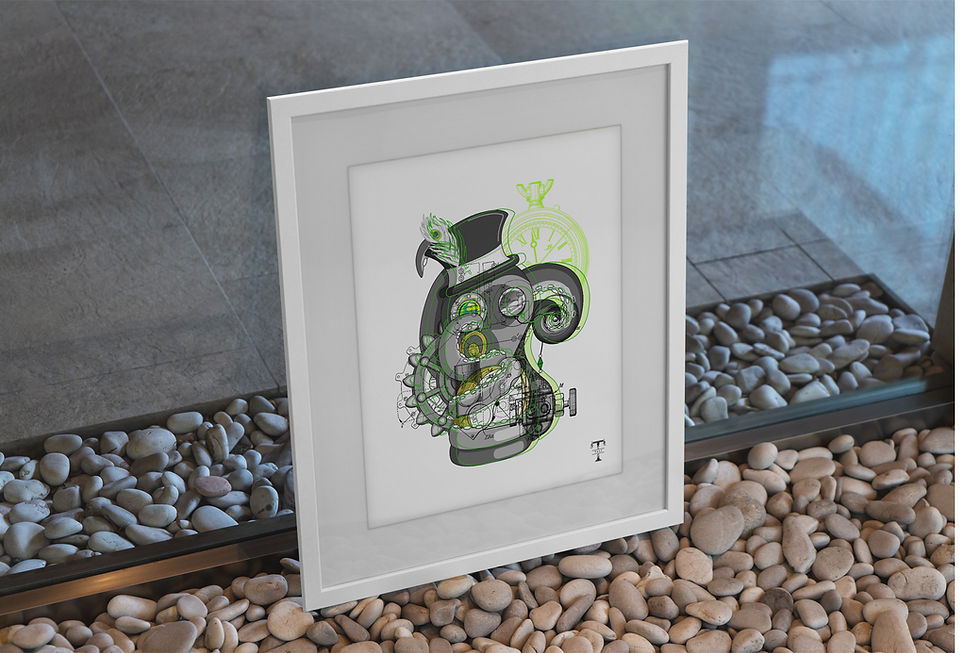 Thumbnail: Steampunk Octopus (Green)