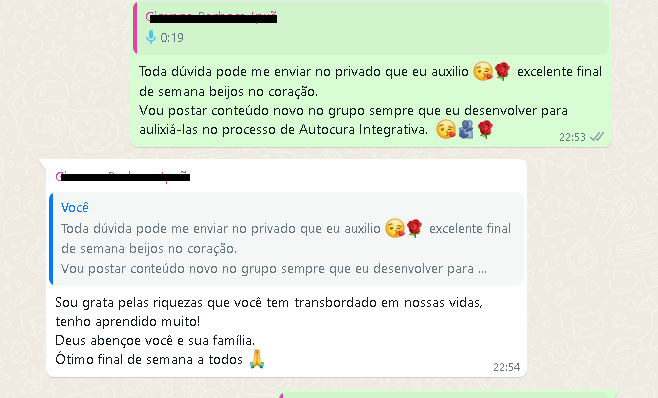 DEPOIMENTOS AUTOCURA