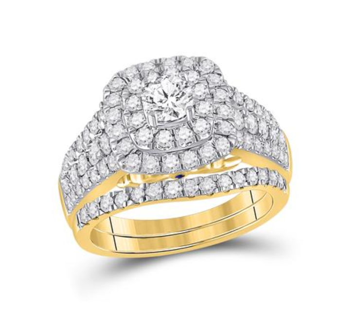 Thumbnail: 1.50 CTW Certified Diamond Bridal Set