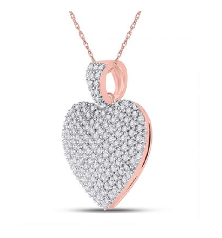 Thumbnail: 3.00 CTW Diamond Heart Pendant