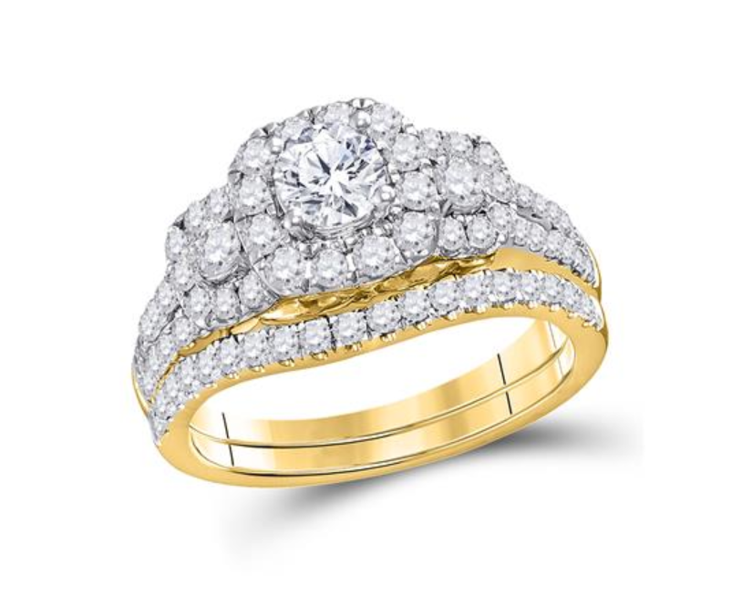 Thumbnail: 1.50 CTW Certified Diamond Bridal Set