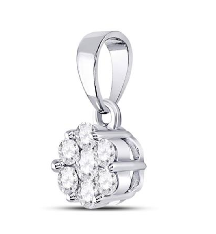Thumbnail: 0.50 CTW Diamond Composite Pendant