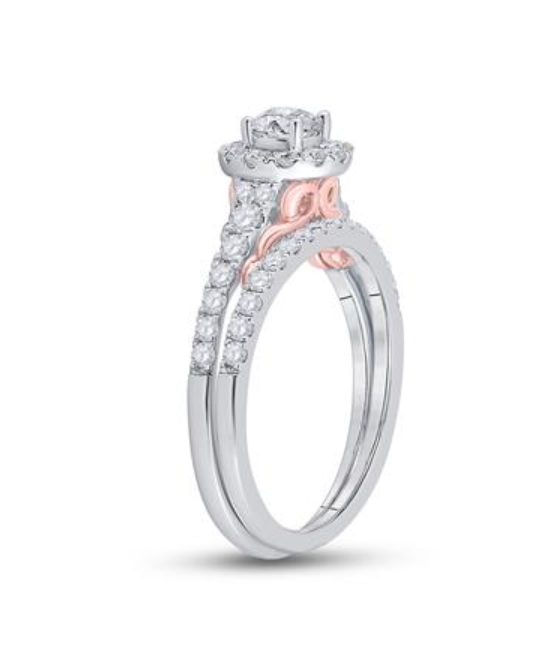 Thumbnail: 1.00 CTW Certified Diamond Bridal Set