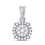 Thumbnail: 0.25 CTW Diamond Composite Pendant