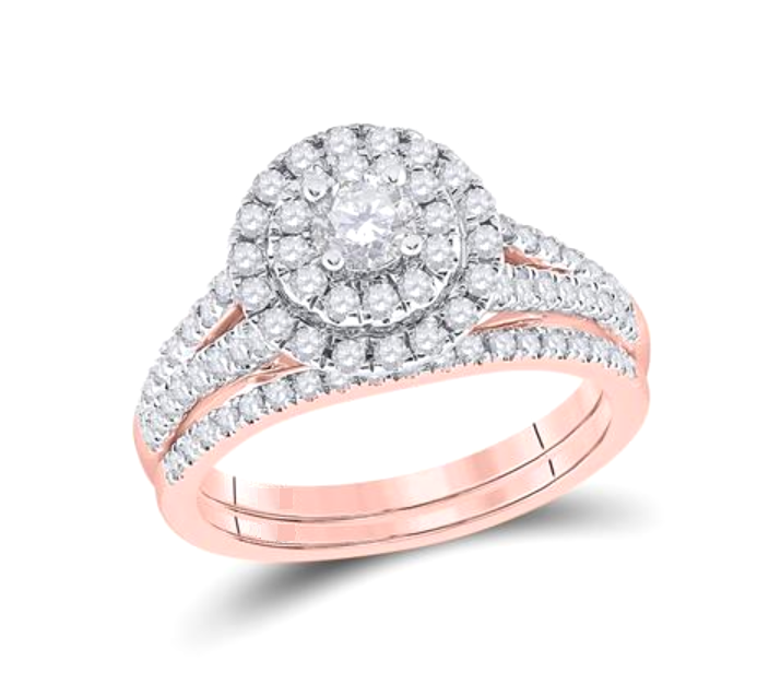 Thumbnail: 1.00 CTW Certified Diamond Bridal Set