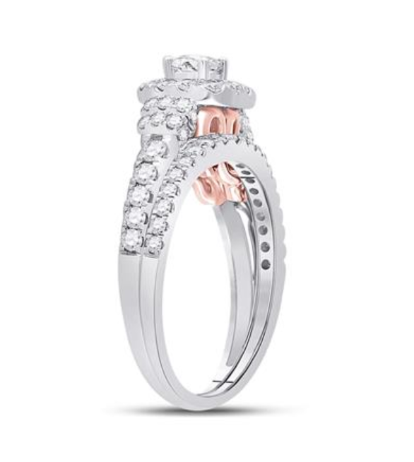 Thumbnail: 1.00 CTW Certified Diamond Bridal Set