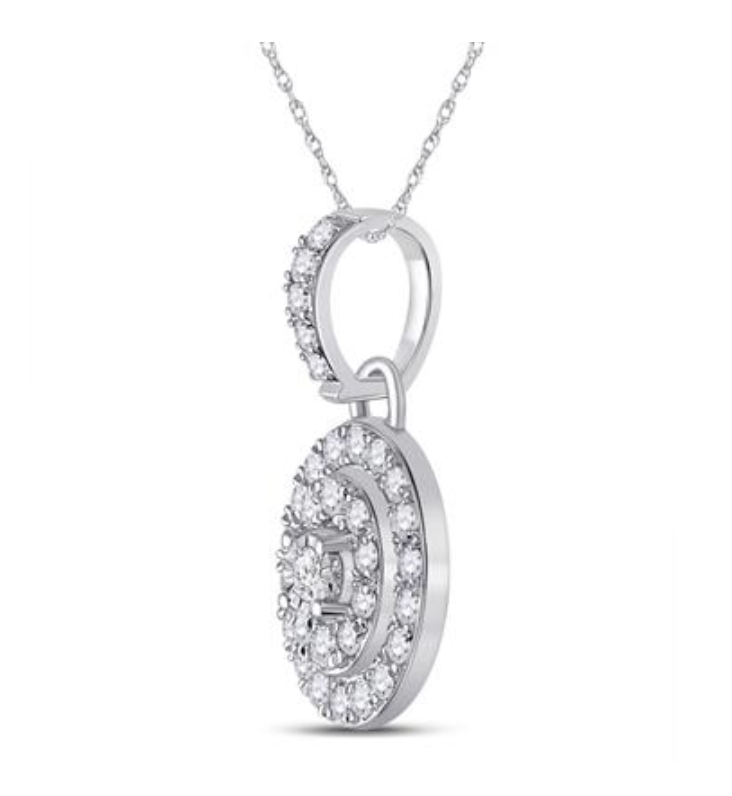 Thumbnail: 0.35 CTW Diamond Composite Pendant