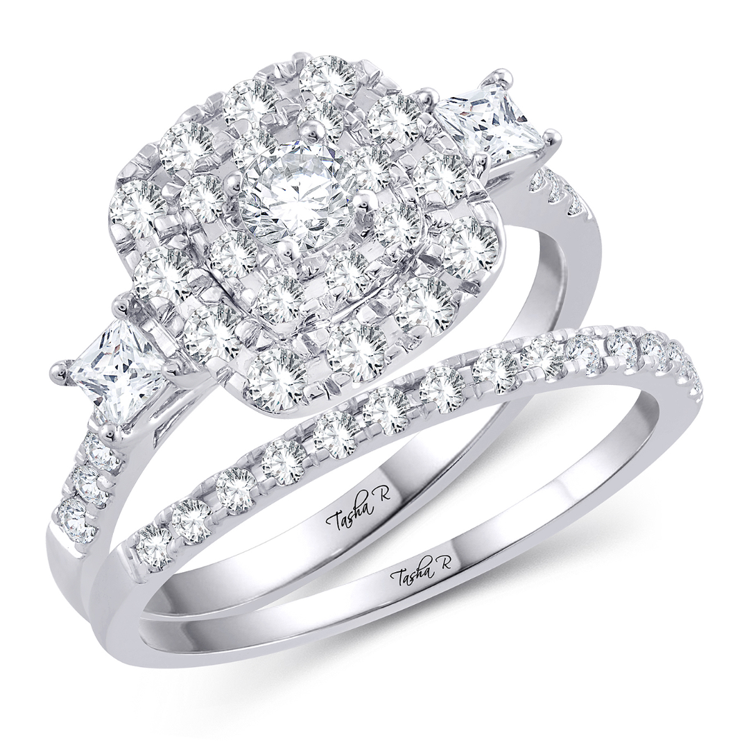 1.00 CTW (0.22 CTR) Diamond Tasha R Bridal Set