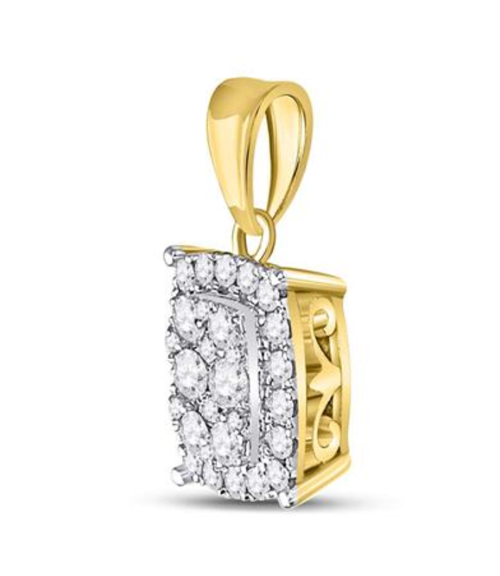 Thumbnail: 0.50 CTW Diamond Composite Pendant