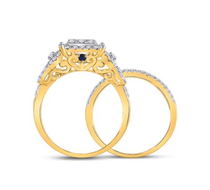 Thumbnail: 1.00 CTW Diamond Bridal Set