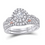 Thumbnail: 1.00 CTW Certified Diamond Bridal Set