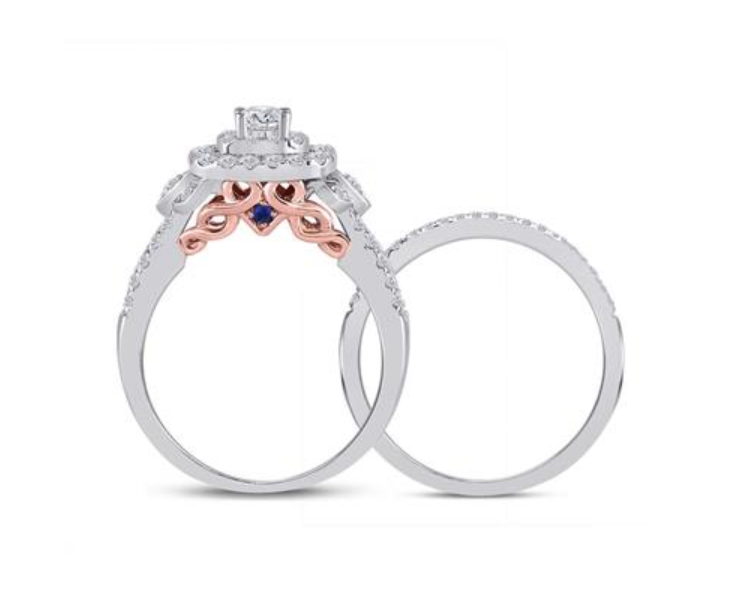 Thumbnail: 1.00 CTW Certified Diamond Bridal Set