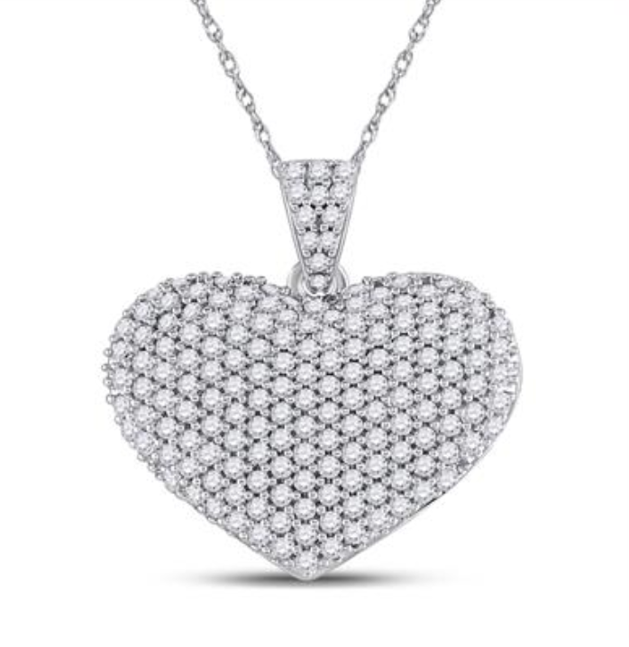 2.00 CTW Diamond Heart Pendant