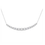 Thumbnail: 0.95 CTW Diamond Curved Bar Necklace