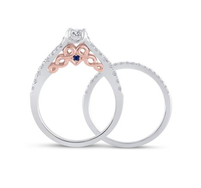 Thumbnail: 0.90 CTW Certified Diamond Bridal Set
