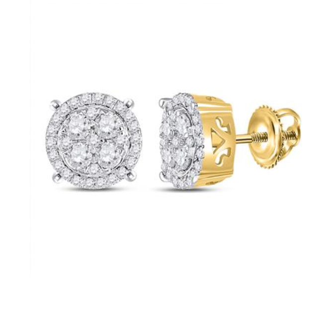 Thumbnail: 0.75 CTW Diamond Composite Stud Earrings