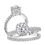 Thumbnail: Bridal Set 14K Diamond Classic Round Center