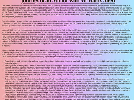 Journey of an Author with Mr Harry Allen 