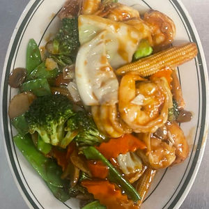 Jumbo Shrimp With Chinese Vegetables