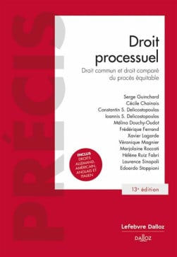 Droit processuel: Droit commun et droit comparé du procès équitable. 13e éd.