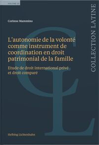 L'autonomie de la volonté comme instrument de coordination en droit …
