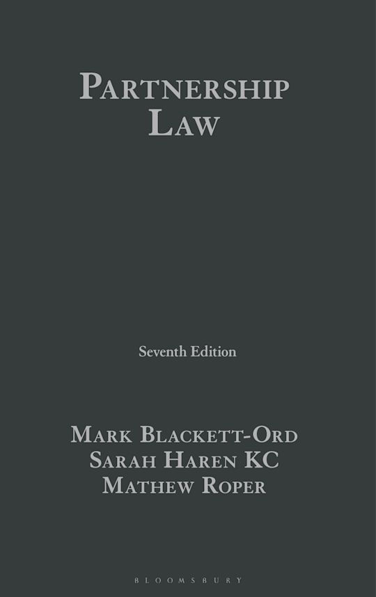 Partnership Law. 7th ed.