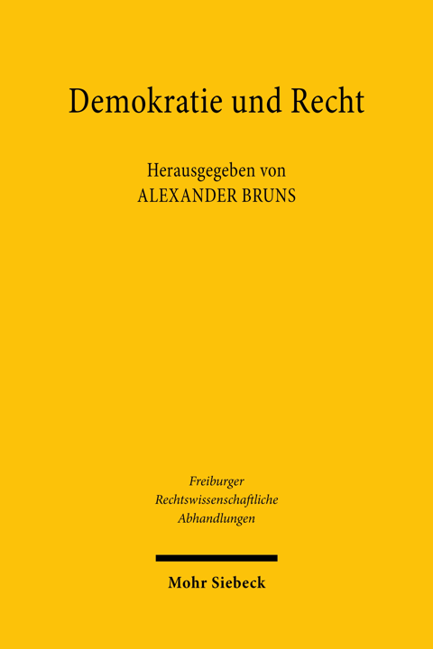 Demokratie und Recht: Ein japanisch-deutsches Symposium.