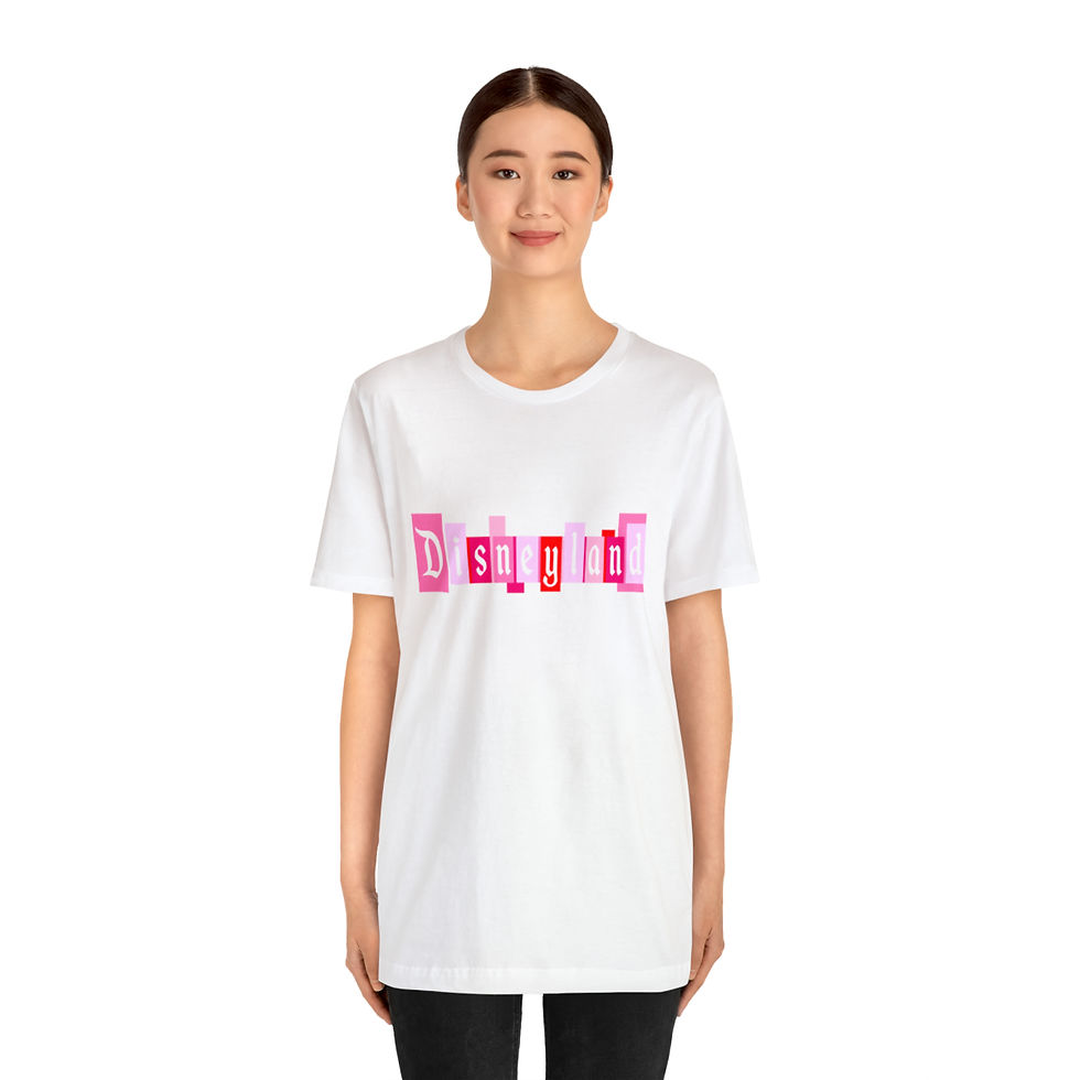 Thumbnail: Disneyland pink welcome sign marquee  T-shirt 